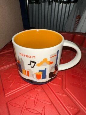 Starbucks Been There Series: Detroit Ceramic Mug - Orange